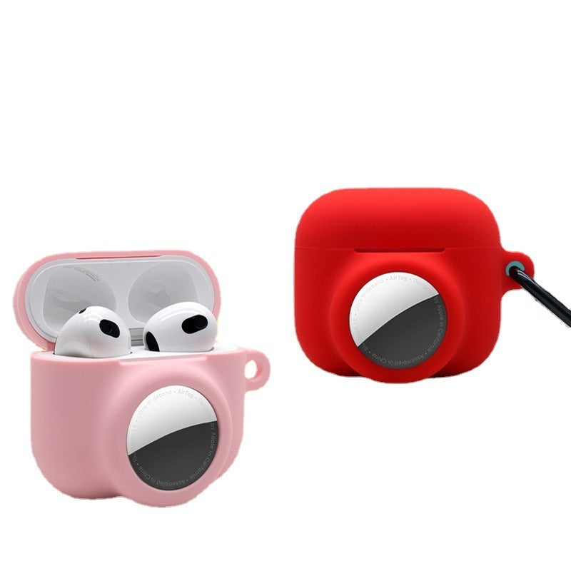 Applicable To Airpods 4airtag Tracker 2-in-1 Silicone Bluetooth