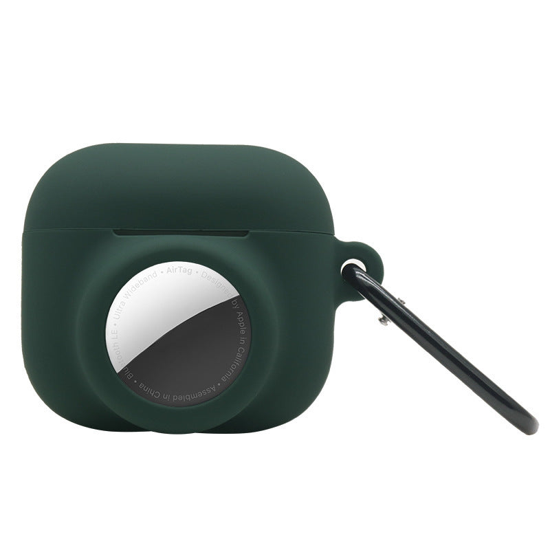 Applicable To Airpods 4airtag Tracker 2-in-1 Silicone Bluetooth