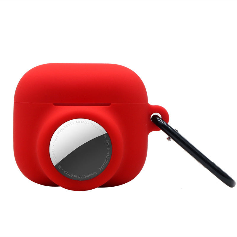 Applicable To Airpods 4airtag Tracker 2-in-1 Silicone Bluetooth